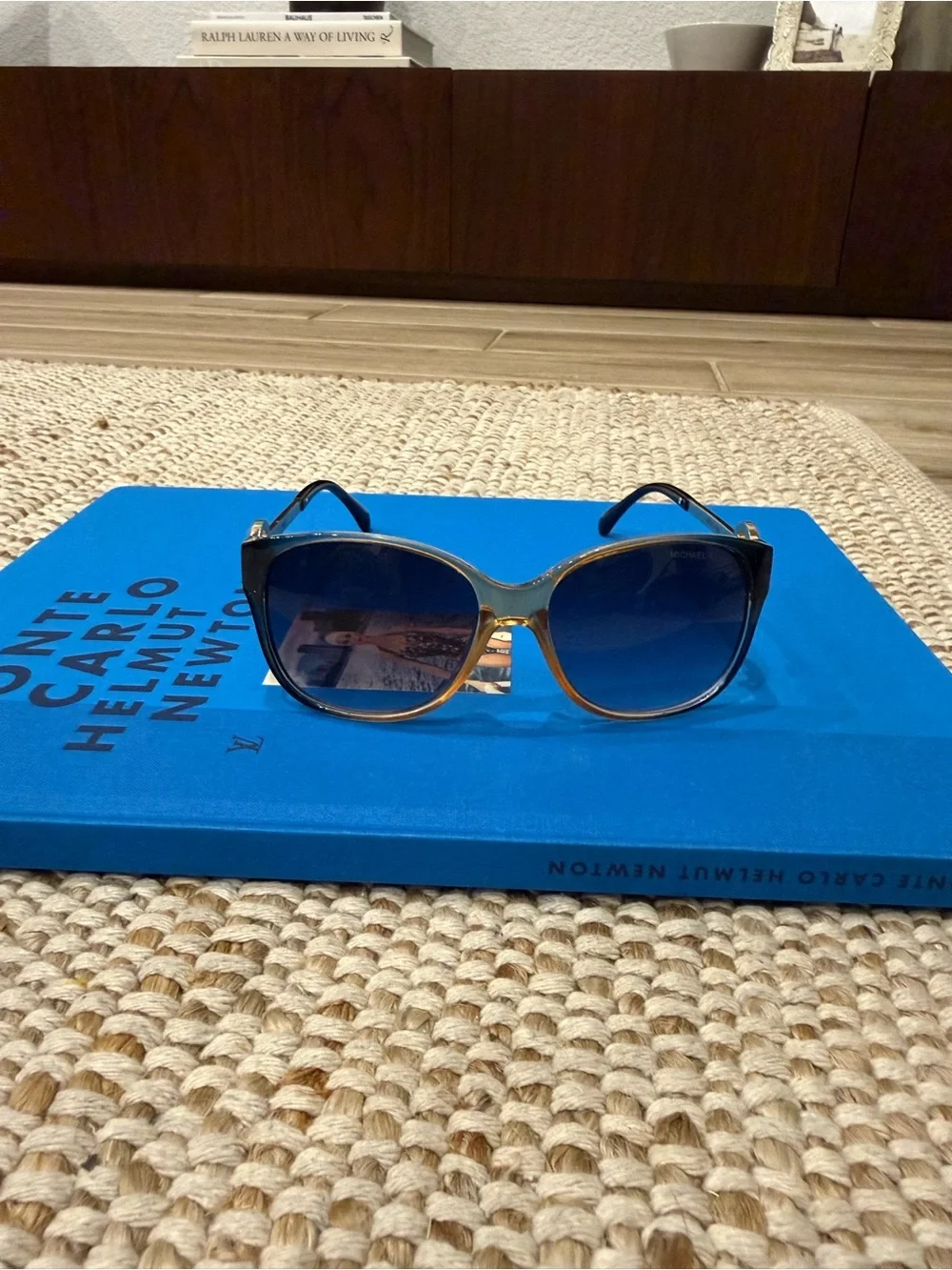 Vintage Michael Kors oversized two-tone butterfly sunglasses
